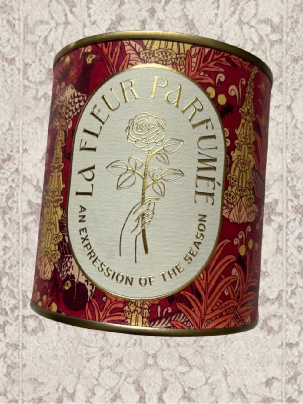 Decorative Red Scented Candle